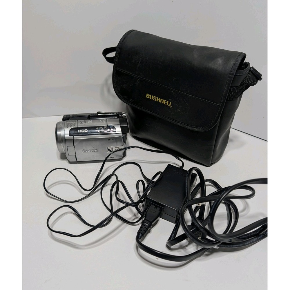 Canon HG10 HD HDD Camcorder 40GB Hard Drive‎ Tested Working w/ Case & Charger